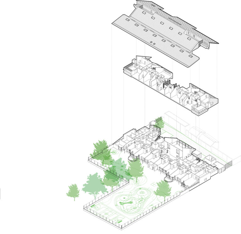 BEO_Exploded Axo_B+W